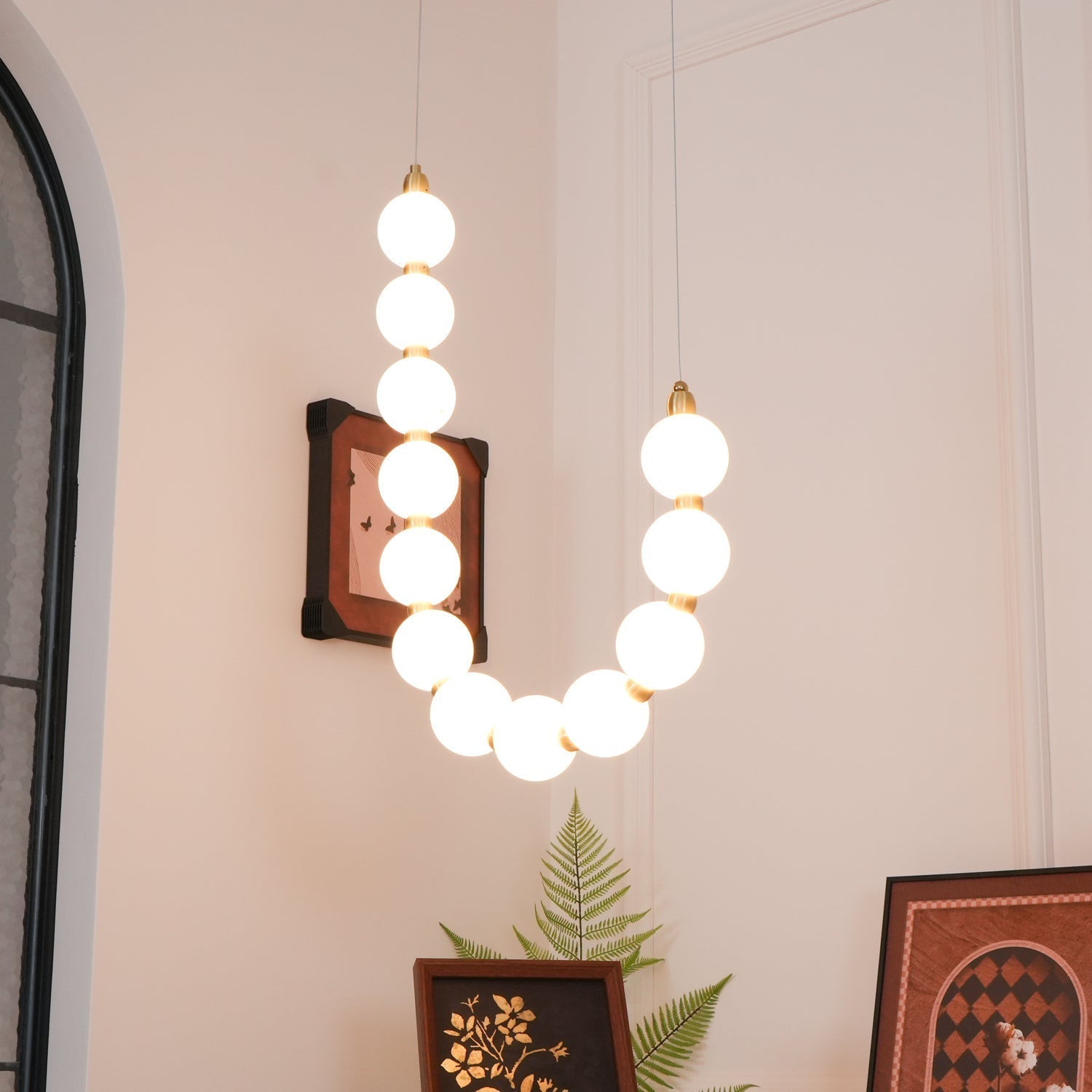 Brass Acrylic Chandelier Ceiling Light