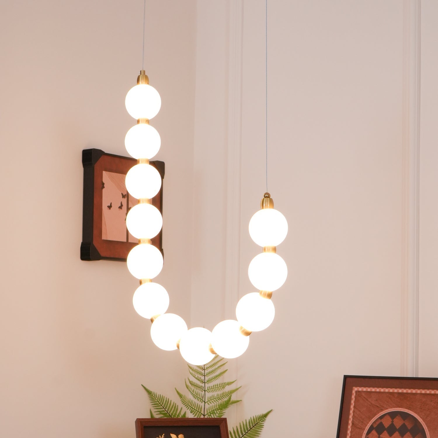 Brass Acrylic Chandelier Ceiling Light