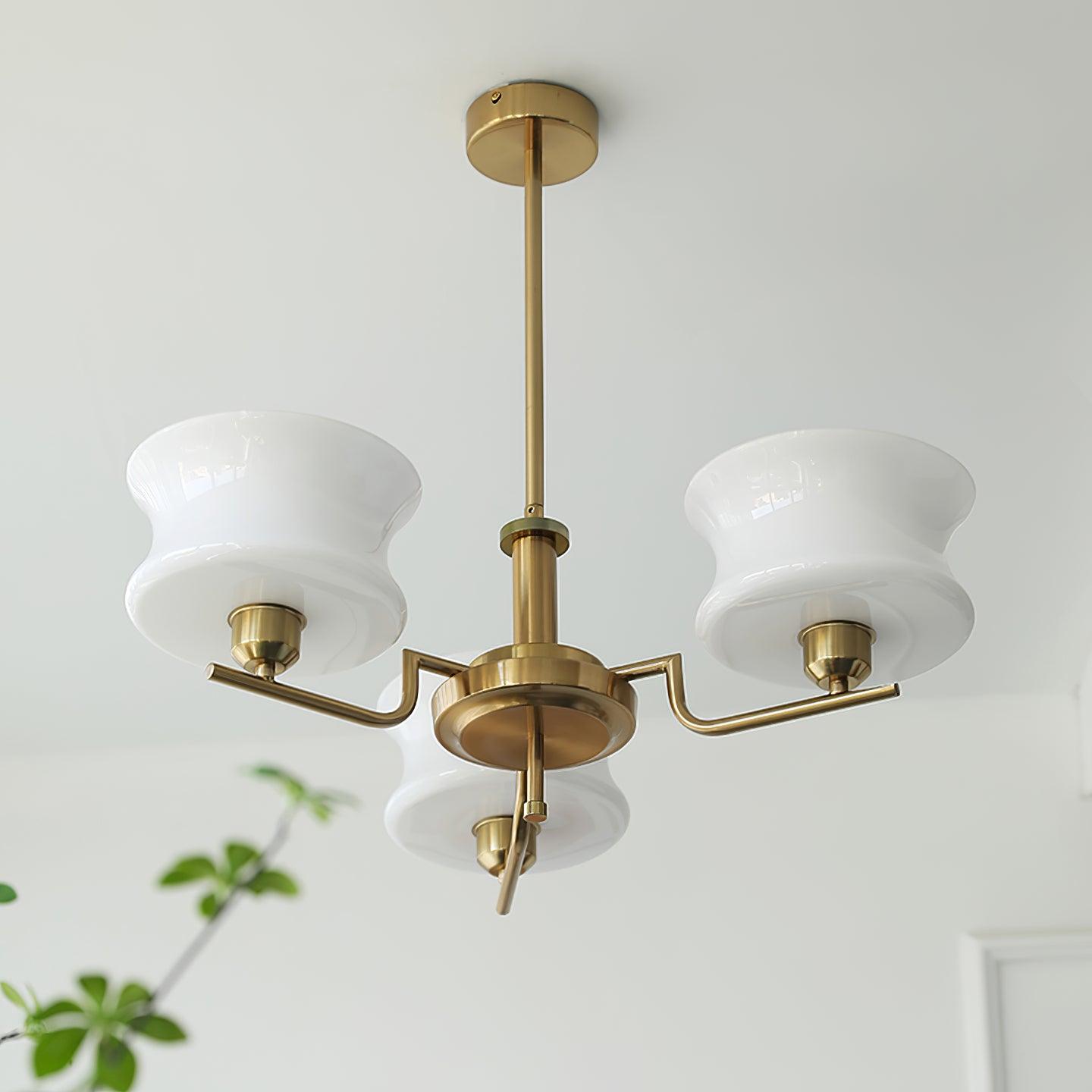 Glass Chandelier Circular Ceiling Light