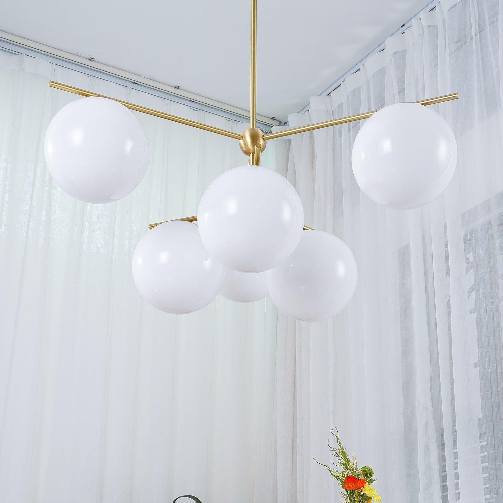 Brass Chandelier Circular Ceiling Light