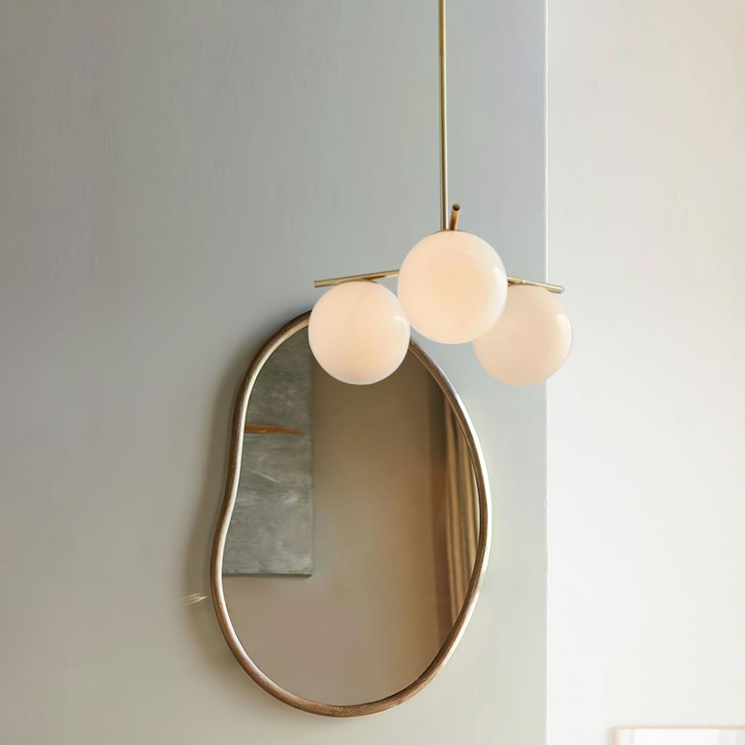 Brass Chandelier Circular Ceiling Light