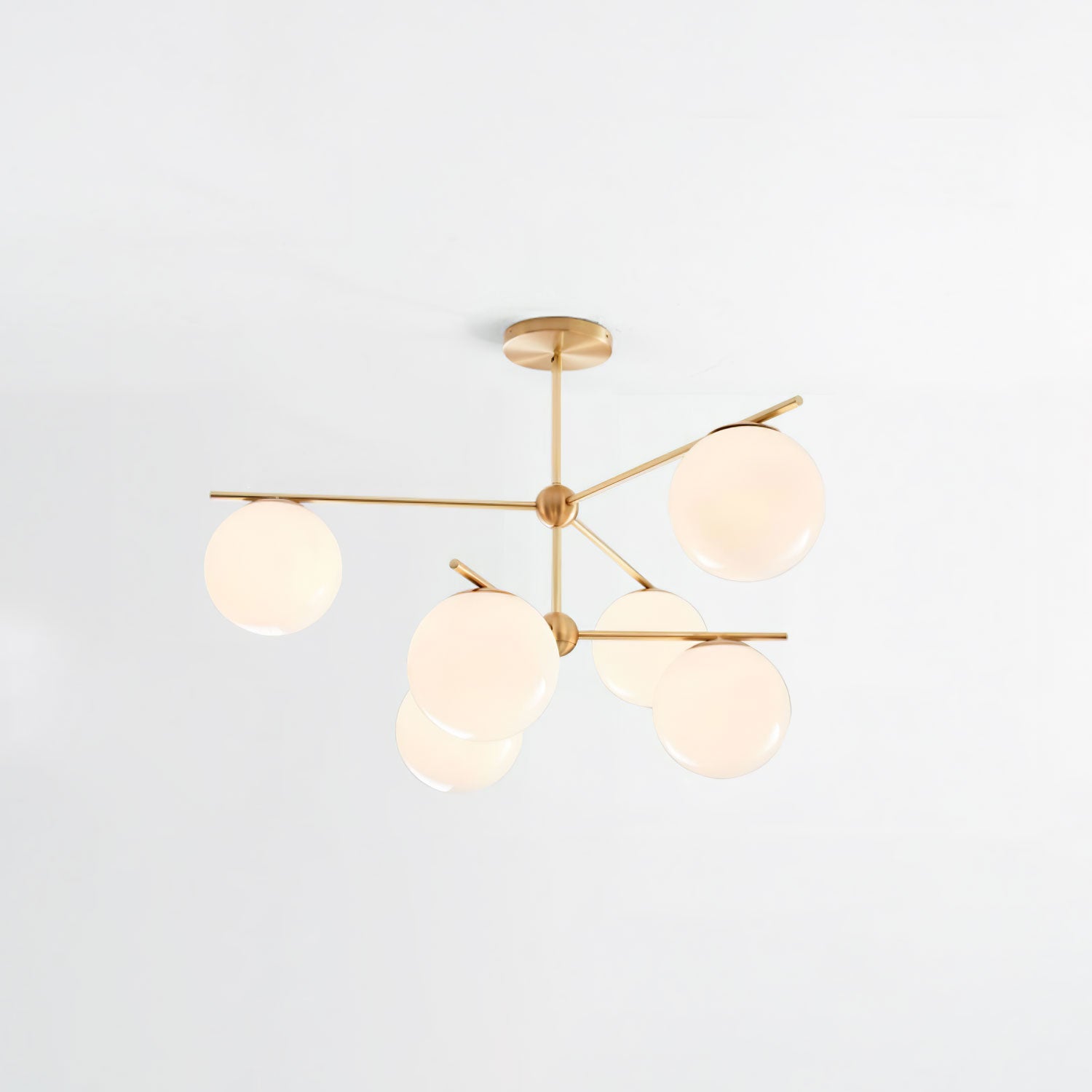 Brass Chandelier Circular Ceiling Light