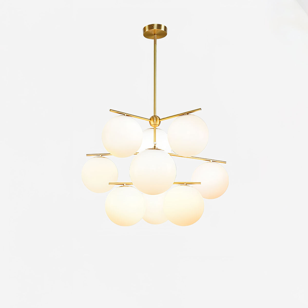 Brass Chandelier Circular Ceiling Light