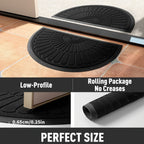 Half Round Rubber Door Mat with Non-Slip Backing