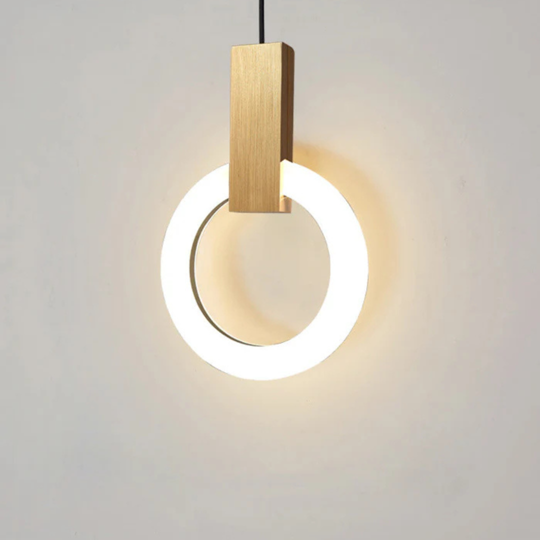 Nordic LED Pendant Light Circular Ceiling Fixture