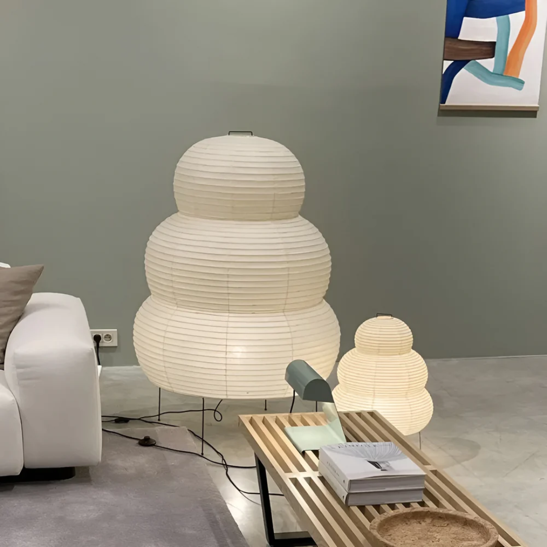 Japanese Rice Paper Floor Lamp