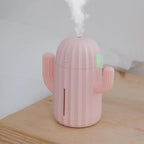 Mini Cactus Shape USB Air Humidifier with LED Light for Bedroom