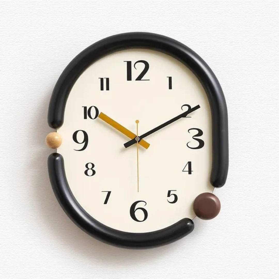 Luxe Wall Clock Circular Decorative Timepiece