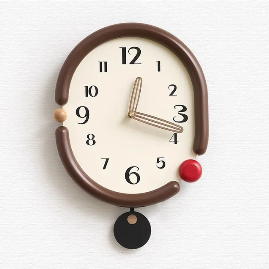 Luxe Wall Clock Circular Decorative Timepiece