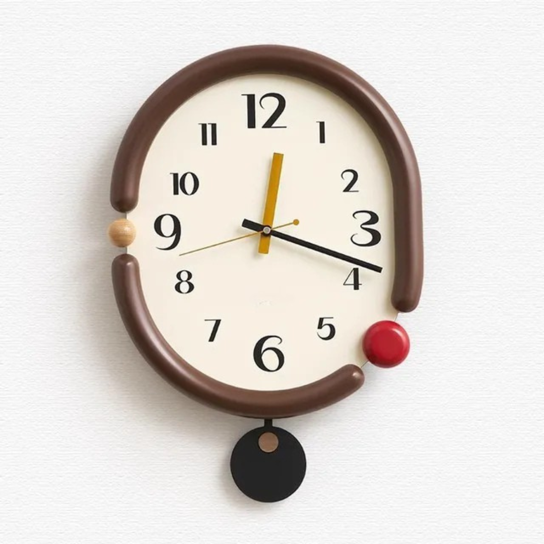 Luxe Wall Clock Circular Decorative Timepiece
