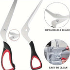 Stainless Steel Pizza Scissors with Ergonomic Non-Slip Handle