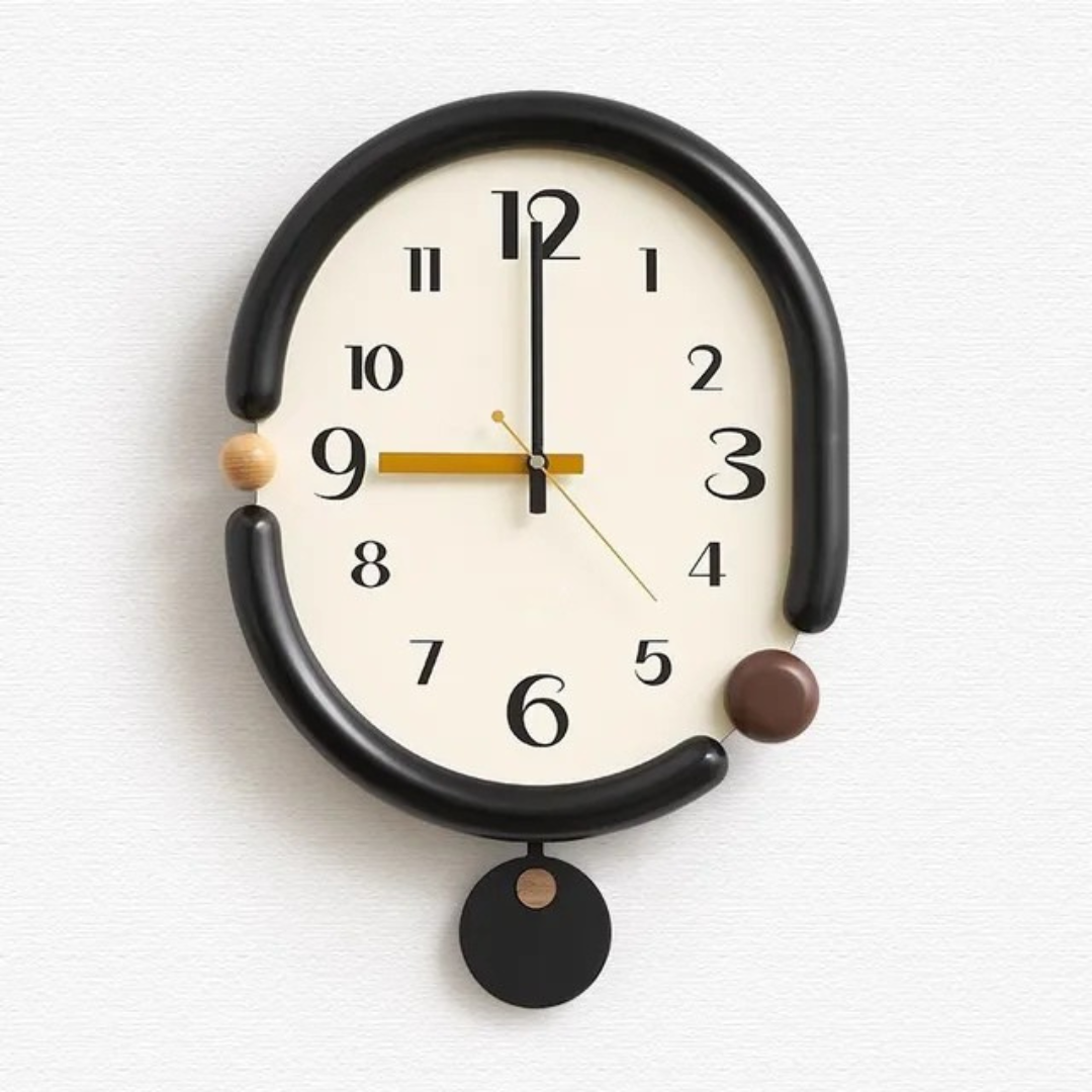 Luxe Wall Clock Circular Decorative Timepiece