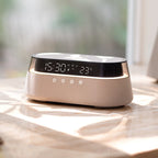 Wireless Charging Alarm Clock with Bluetooth Speaker and LED Night Light