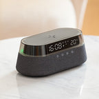 Wireless Charging Alarm Clock with Bluetooth Speaker and LED Night Light