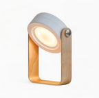Dimmable LED Table Lamp with Adjustable Wooden Frame