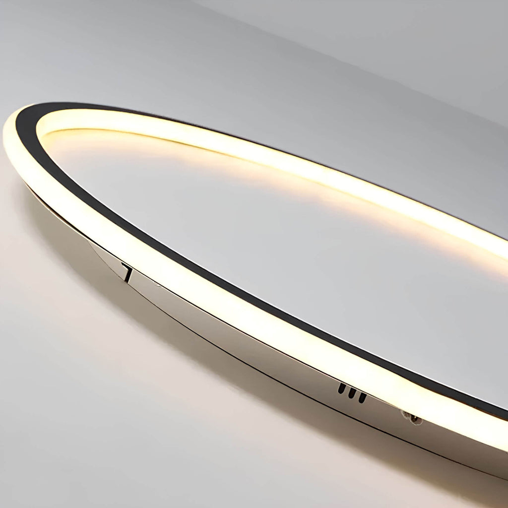 Modern Round LED Ceiling Light Flush Mount with Ambient Ring