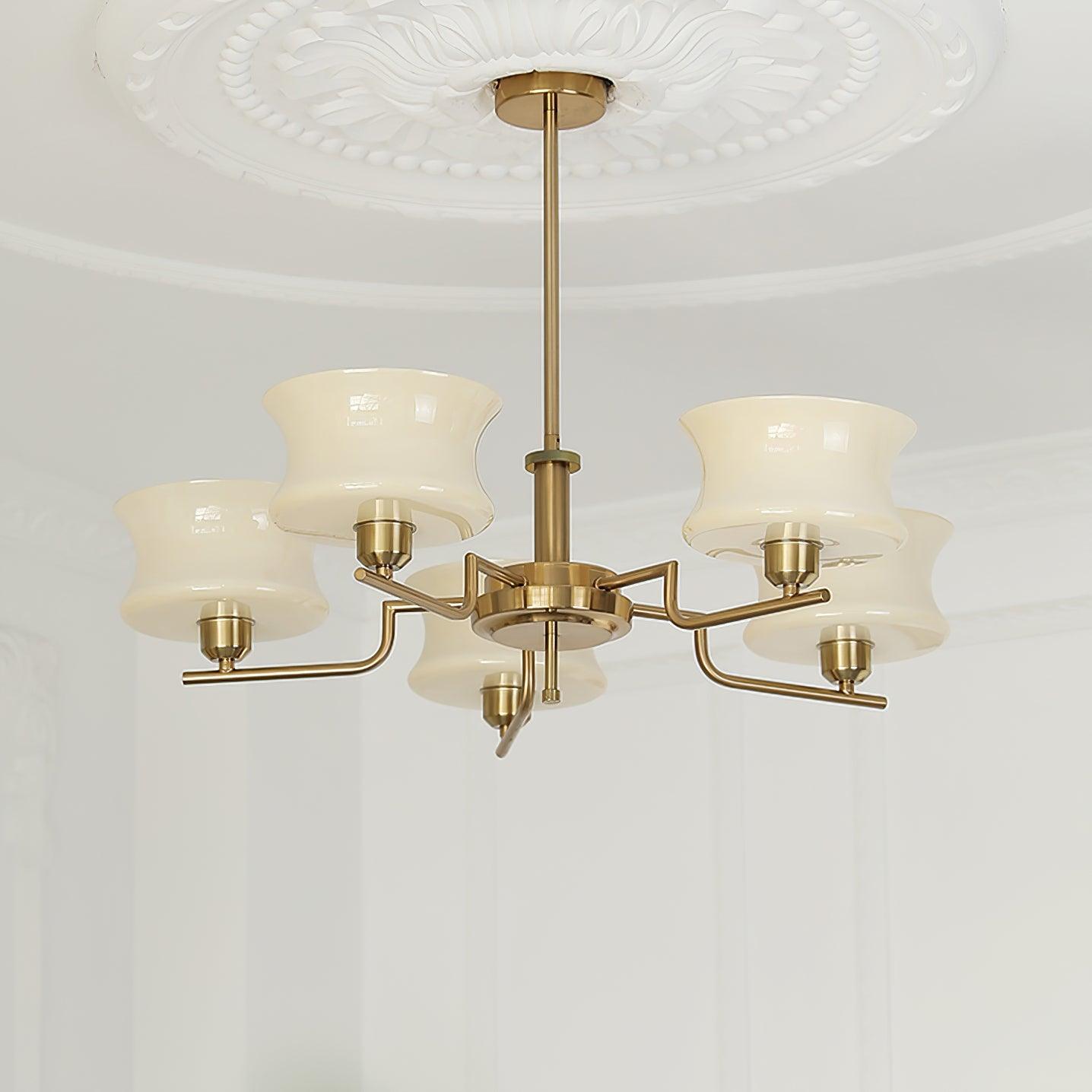 Glass Chandelier Circular Ceiling Light