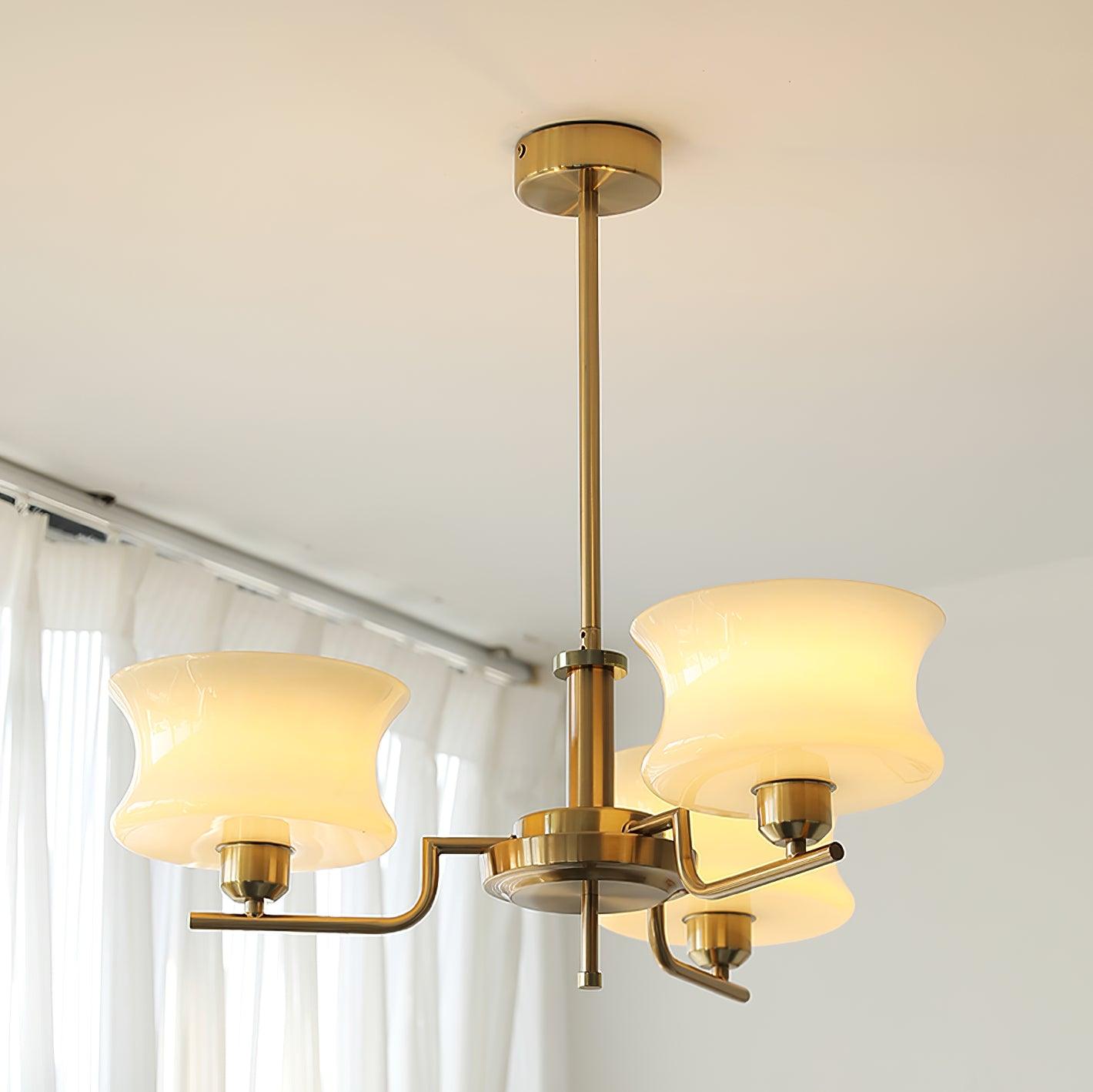 Glass Chandelier Circular Ceiling Light