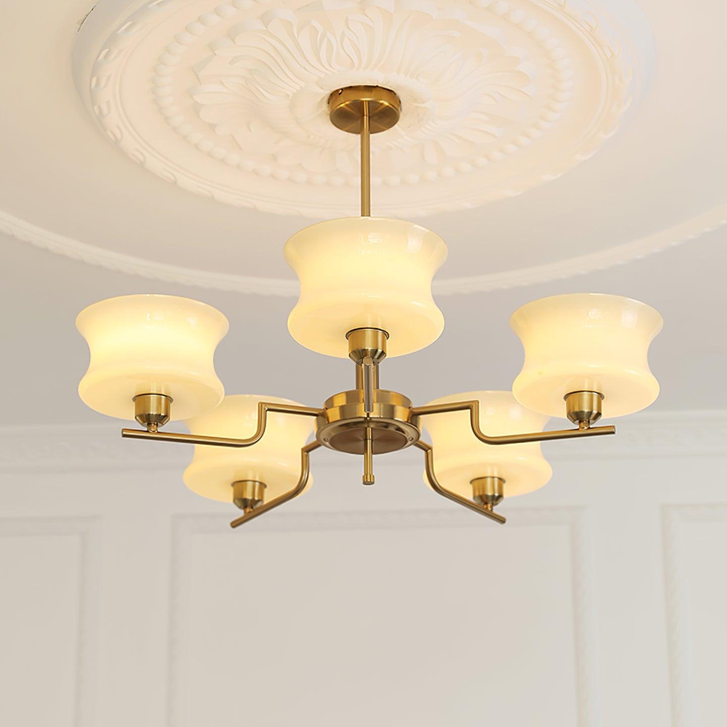 Glass Chandelier Circular Ceiling Light