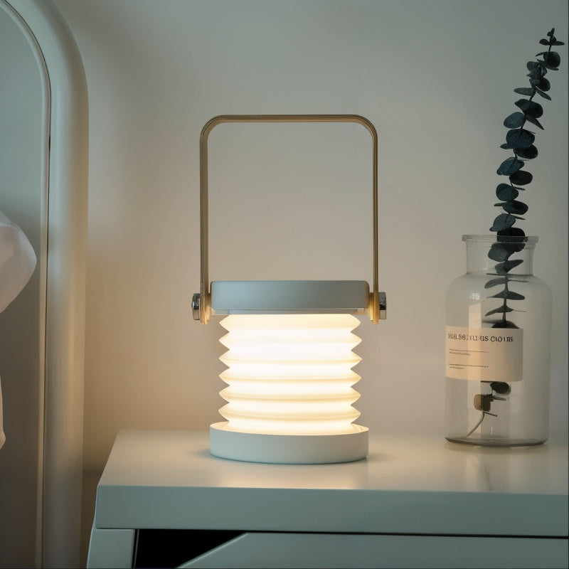 Dimmable LED Table Lamp with Adjustable Wooden Frame