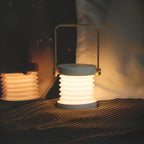 Dimmable LED Table Lamp with Adjustable Wooden Frame