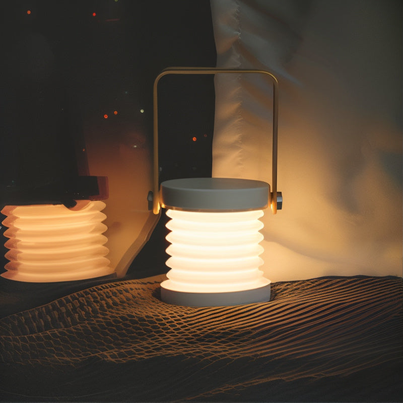 Dimmable LED Table Lamp with Adjustable Wooden Frame