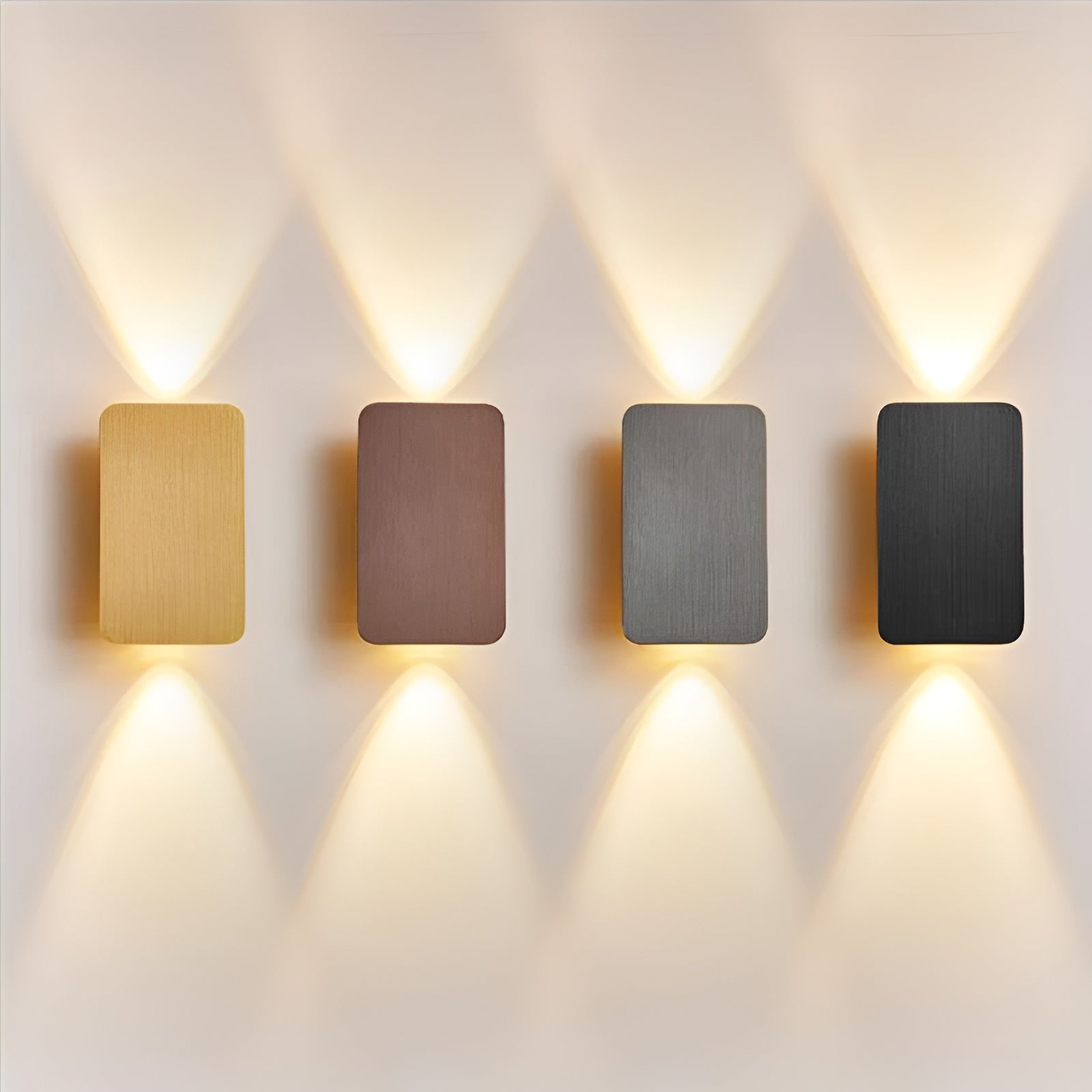 Modern Square LED Wall Lamp with Up and Down Light Beam