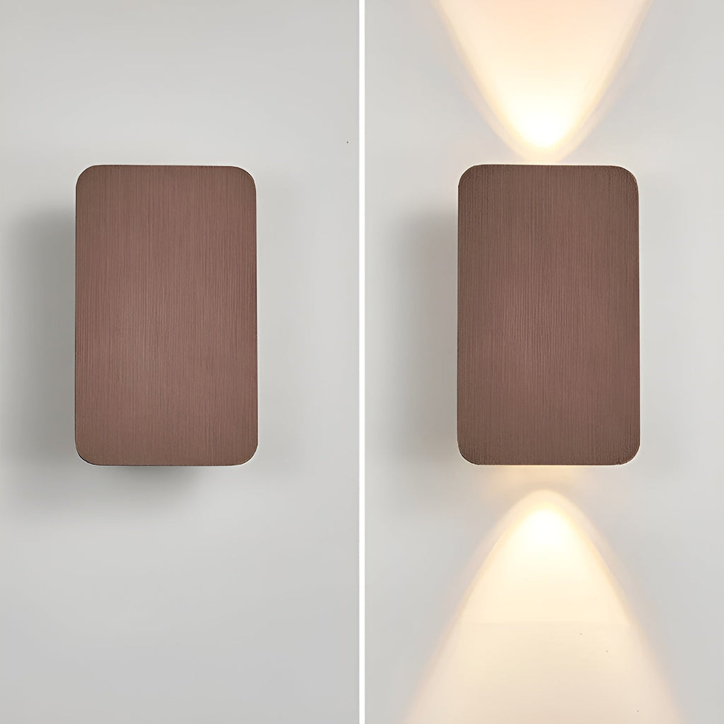 Modern Square LED Wall Lamp with Up and Down Light Beam