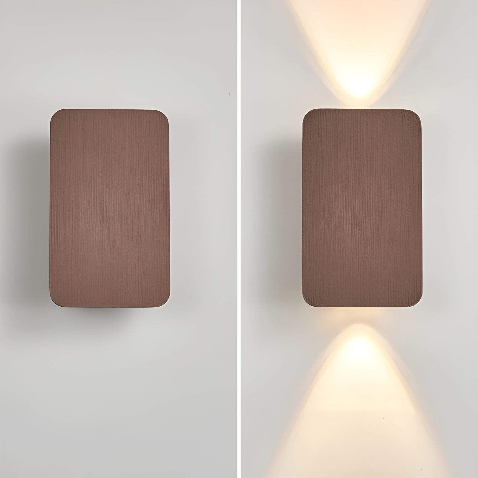 Modern Square LED Wall Lamp with Up and Down Light Beam
