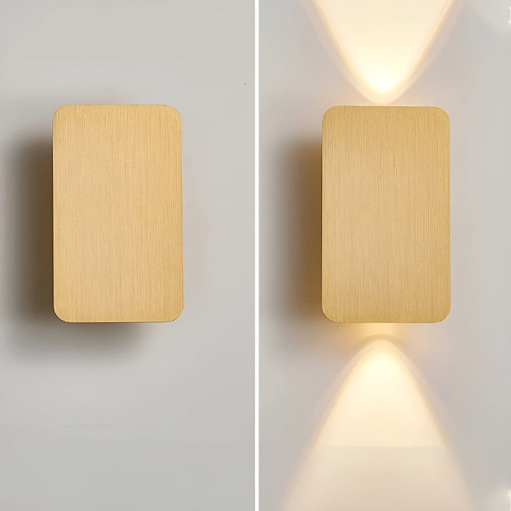 Modern Square LED Wall Lamp with Up and Down Light Beam