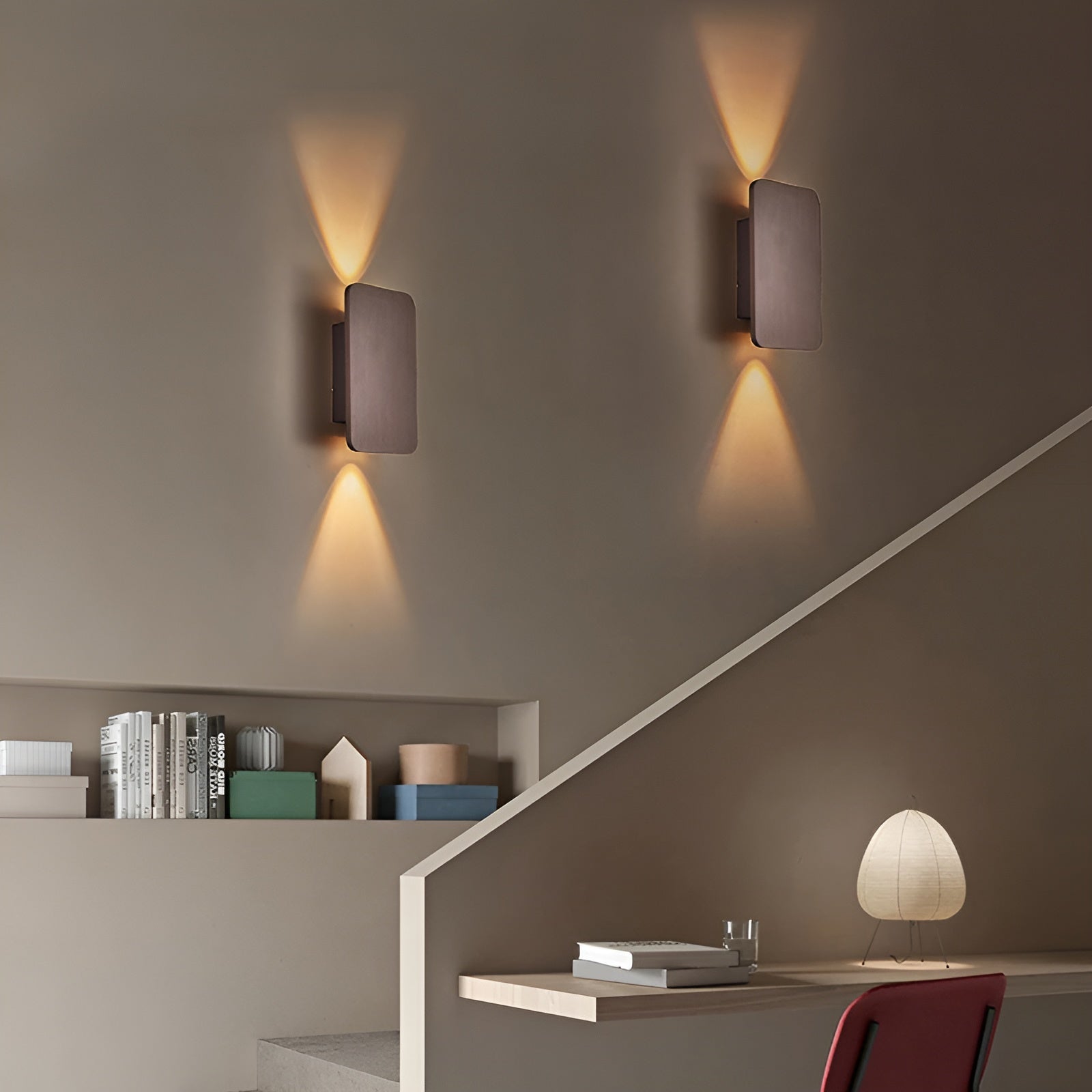 Modern Square LED Wall Lamp with Up and Down Light Beam