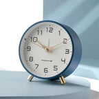 Scandinavian Silent Analog Table Clock with Quartz Movement