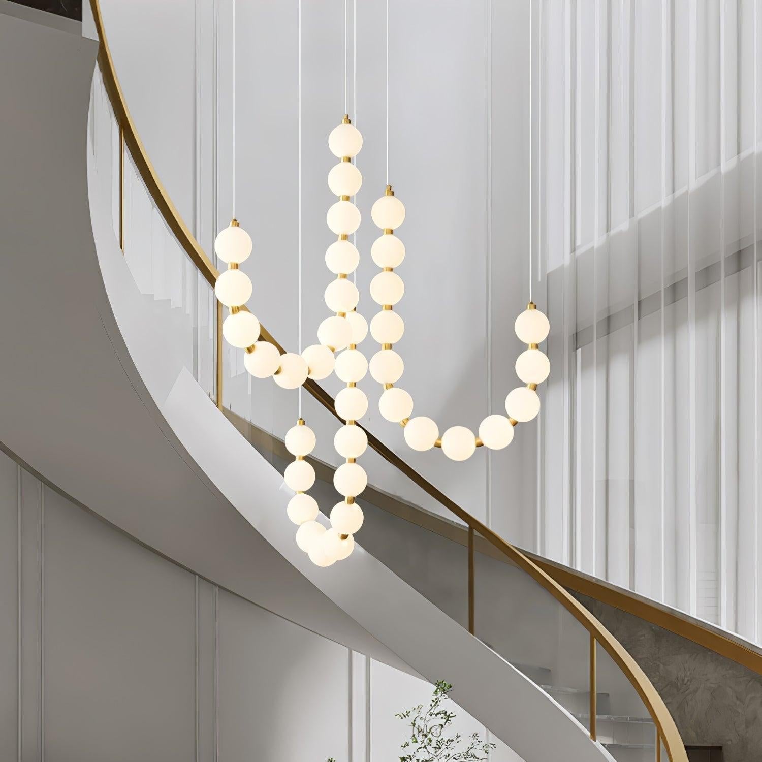 Brass Acrylic Chandelier Ceiling Light