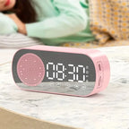 Digital Alarm Clock with Bluetooth Speaker and FM Radio Featuring LED Display