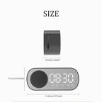Digital Alarm Clock with Bluetooth Speaker and FM Radio Featuring LED Display