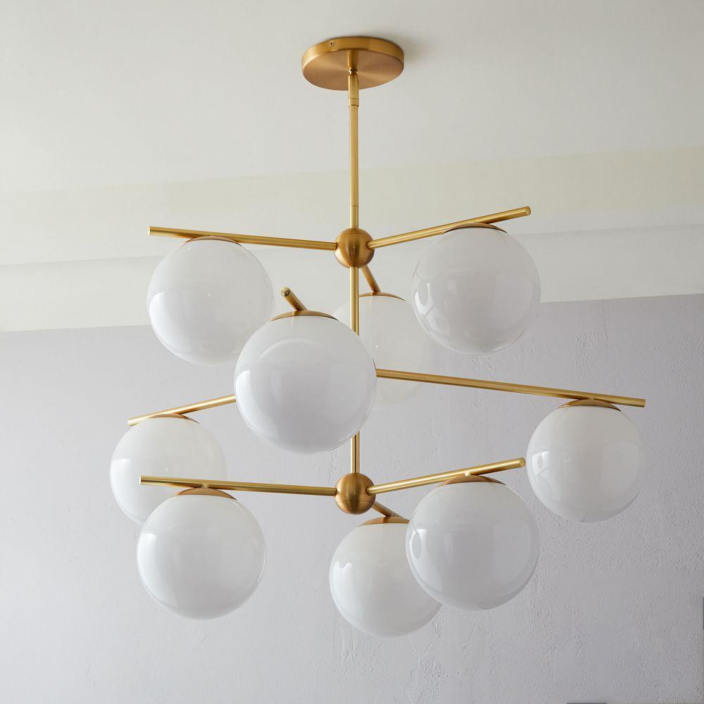 Brass Chandelier Circular Ceiling Light