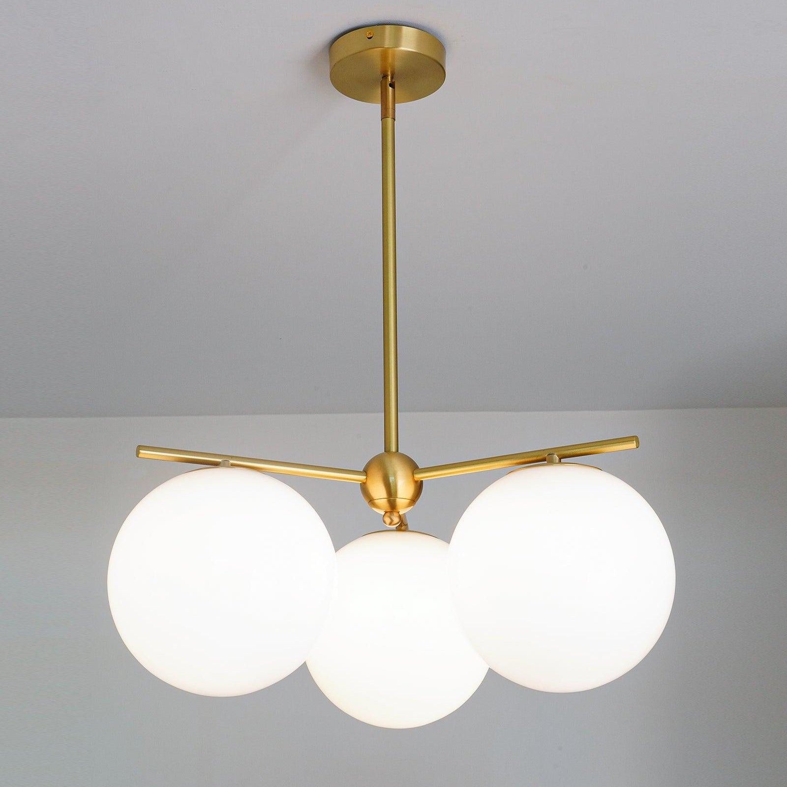 Brass Chandelier Circular Ceiling Light
