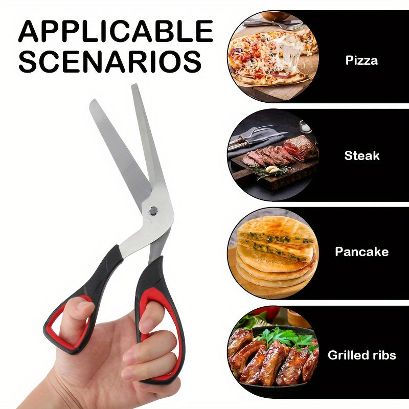 Stainless Steel Pizza Scissors with Ergonomic Non-Slip Handle