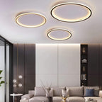 Modern Round LED Ceiling Light Flush Mount with Ambient Ring