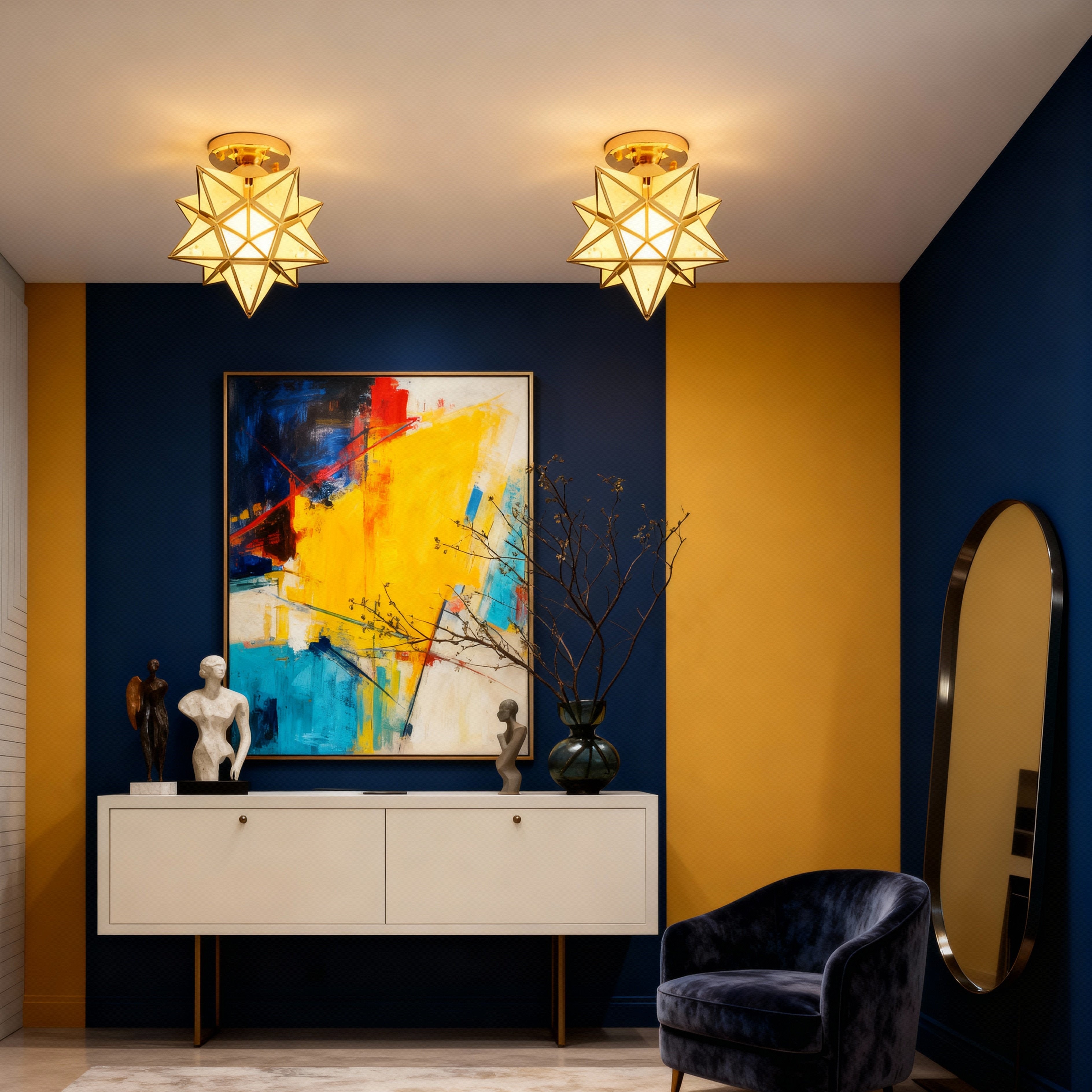 Circular Flush Mount LED Ceiling Light