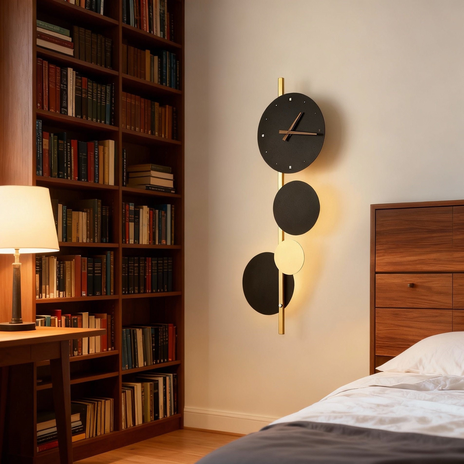 LED Wall Clock Circular 12 Inch Digital Display