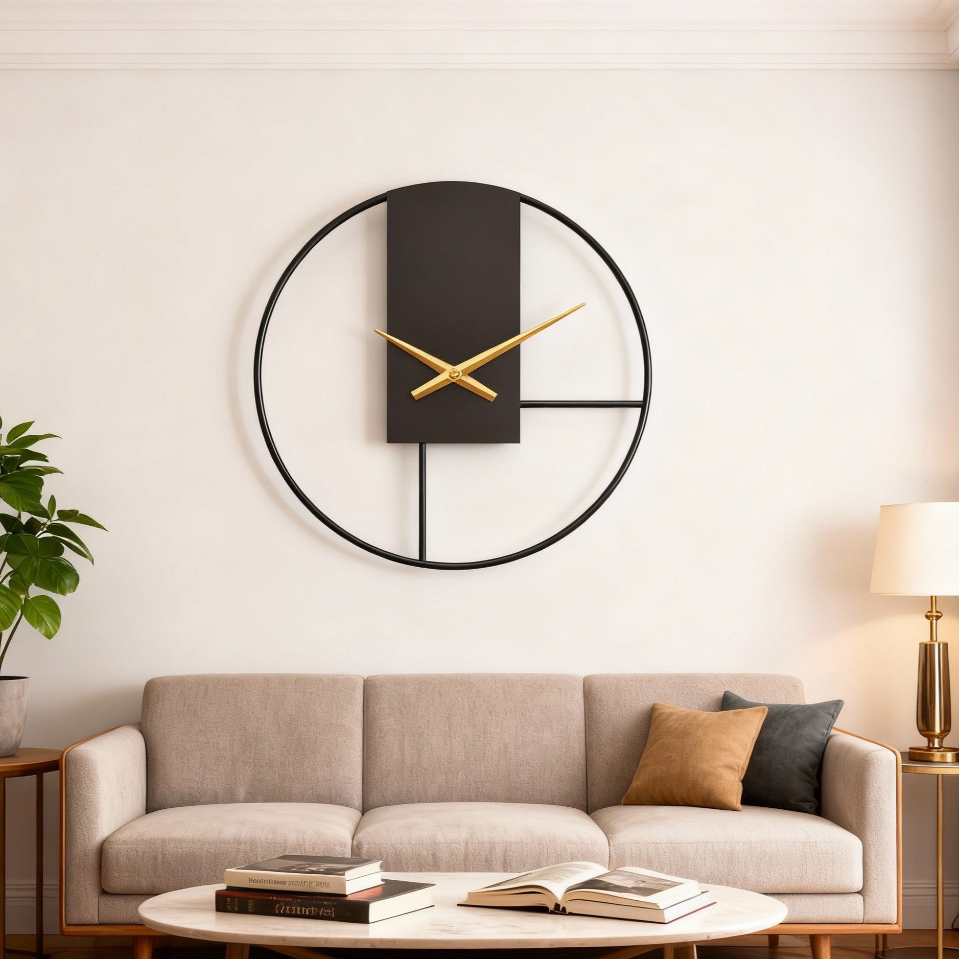 Minimalist Wall Clock Silent Circular Design
