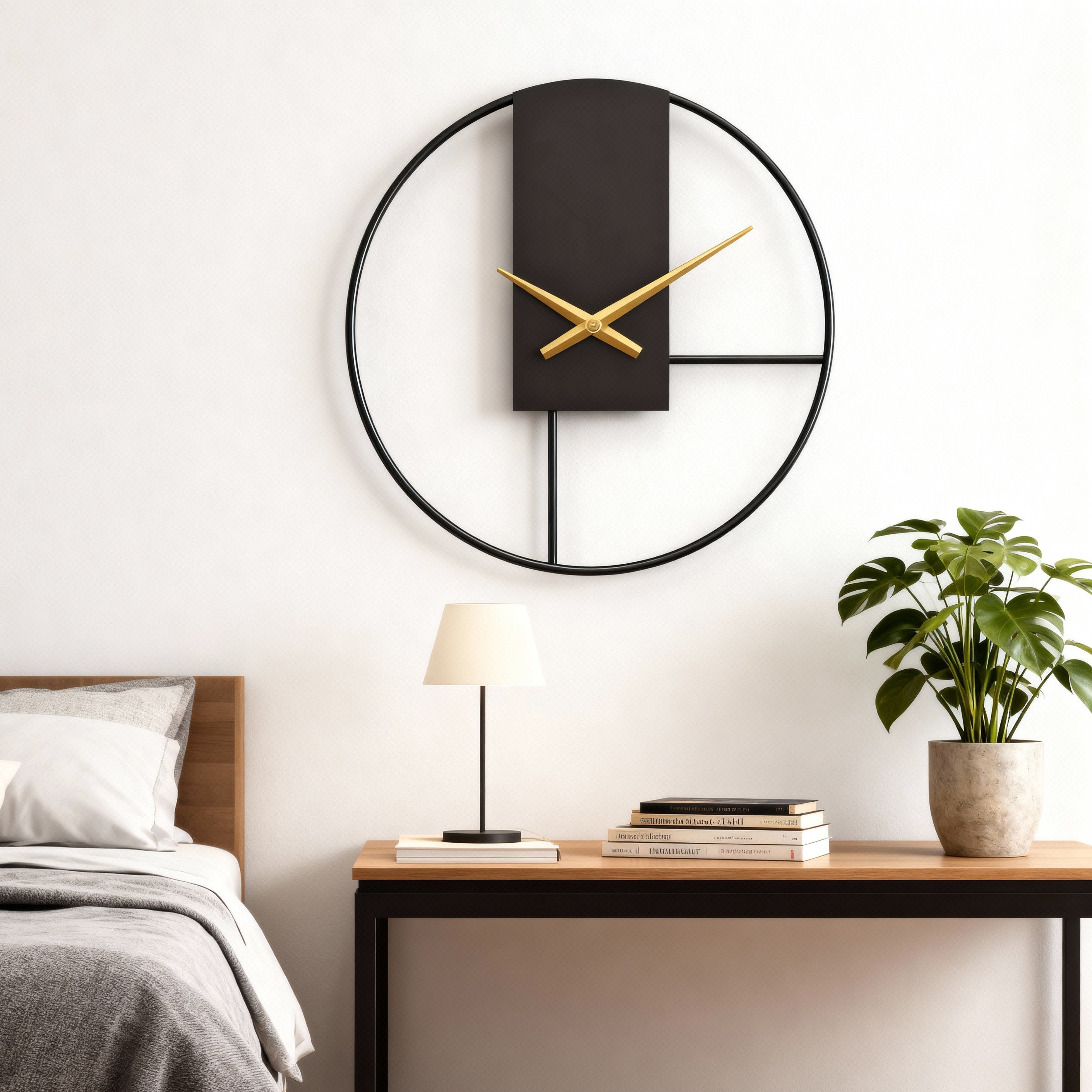 Minimalist Wall Clock Silent Circular Design