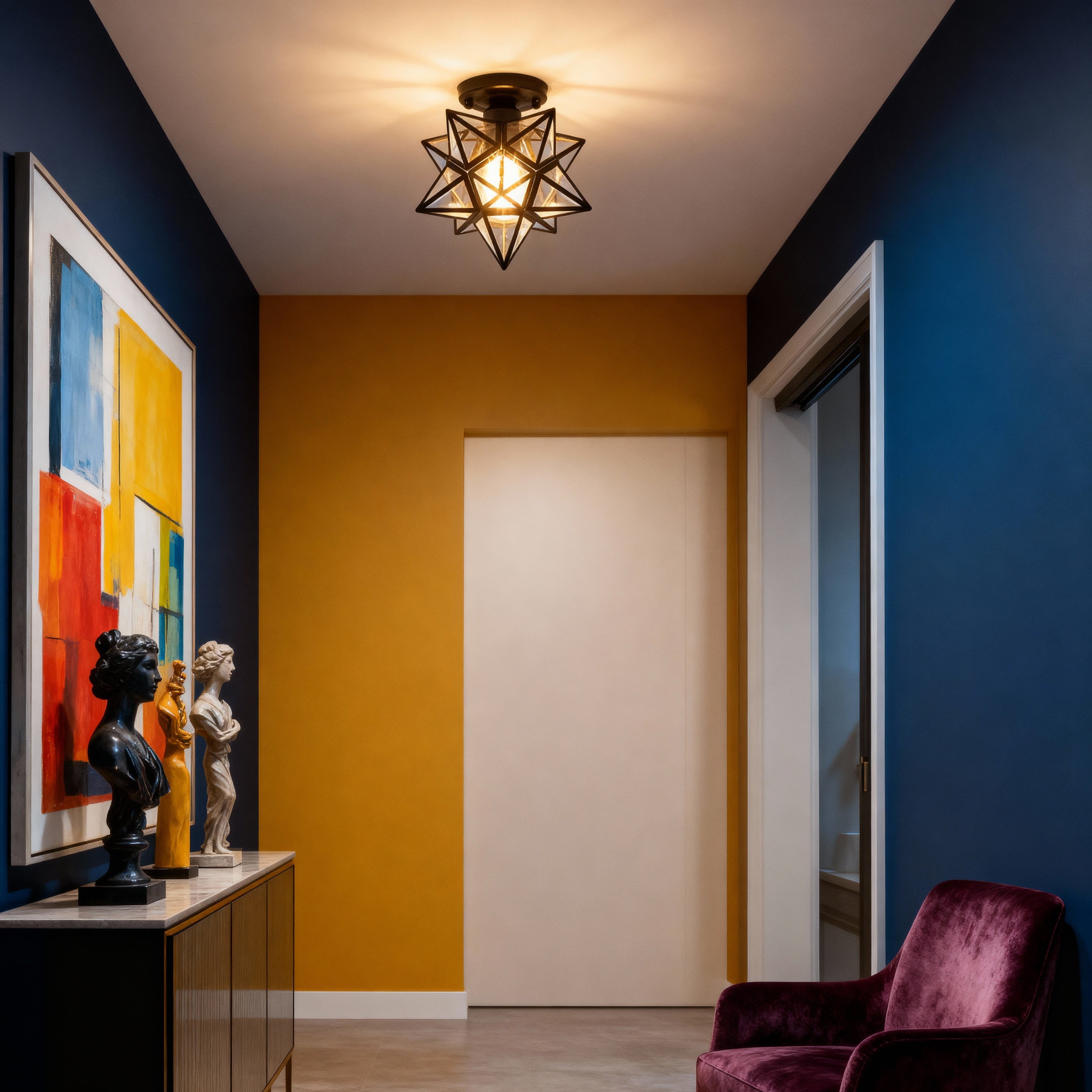 Circular Flush Mount LED Ceiling Light