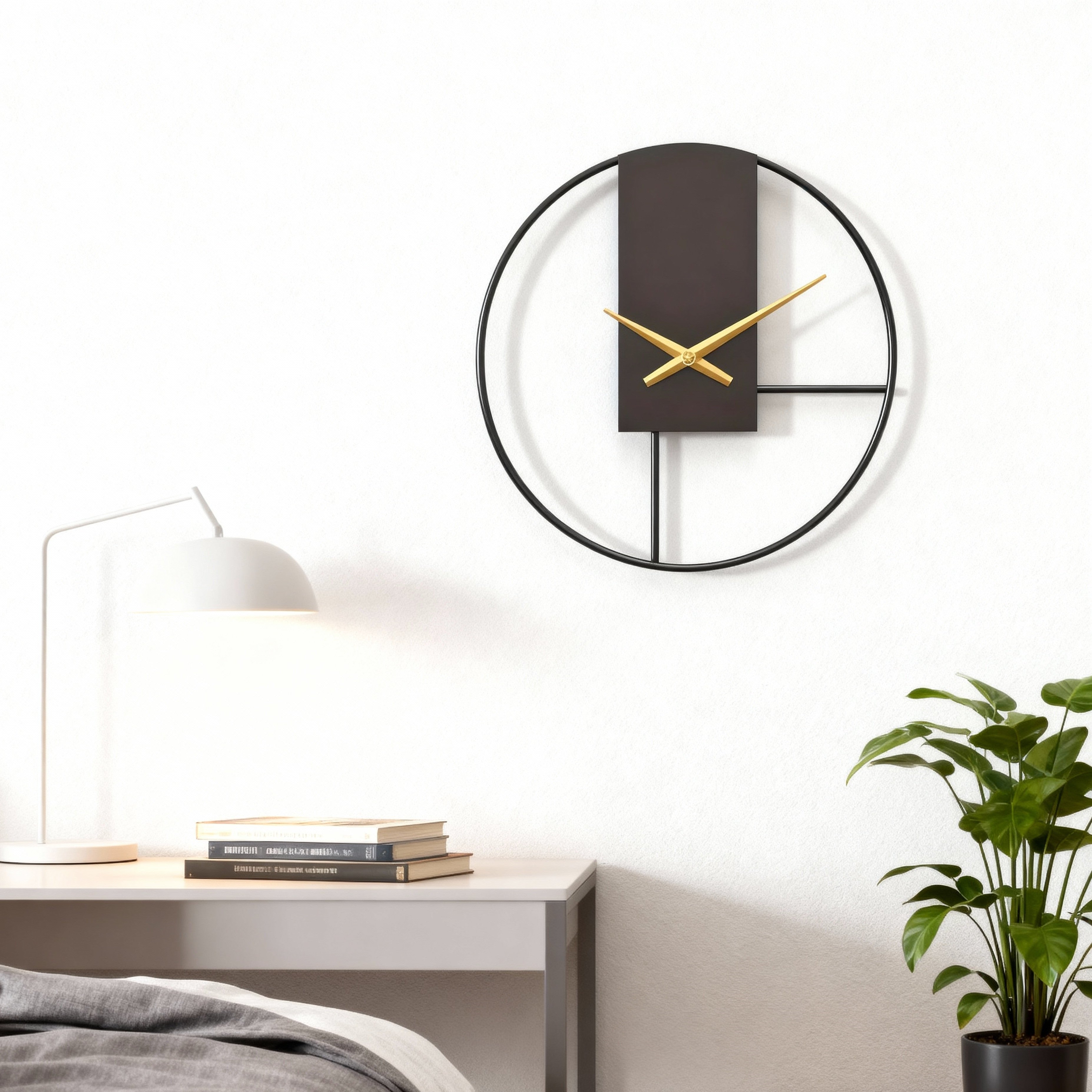 Minimalist Wall Clock Silent Circular Design