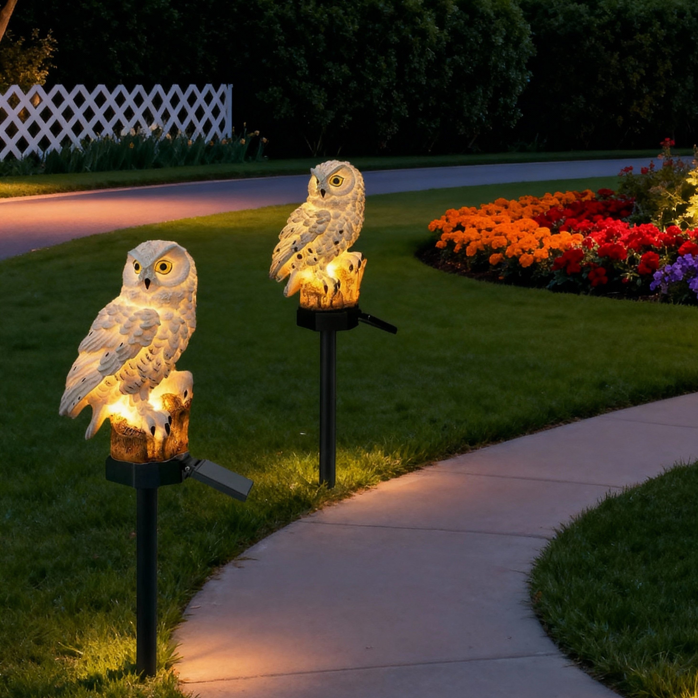 Solar Owl Outdoor Lamp