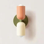 Scandinavian Double Head Wall Lamp with Dual LED Light for Bedroom