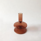 Modern Glass Candle Stick Holders Set