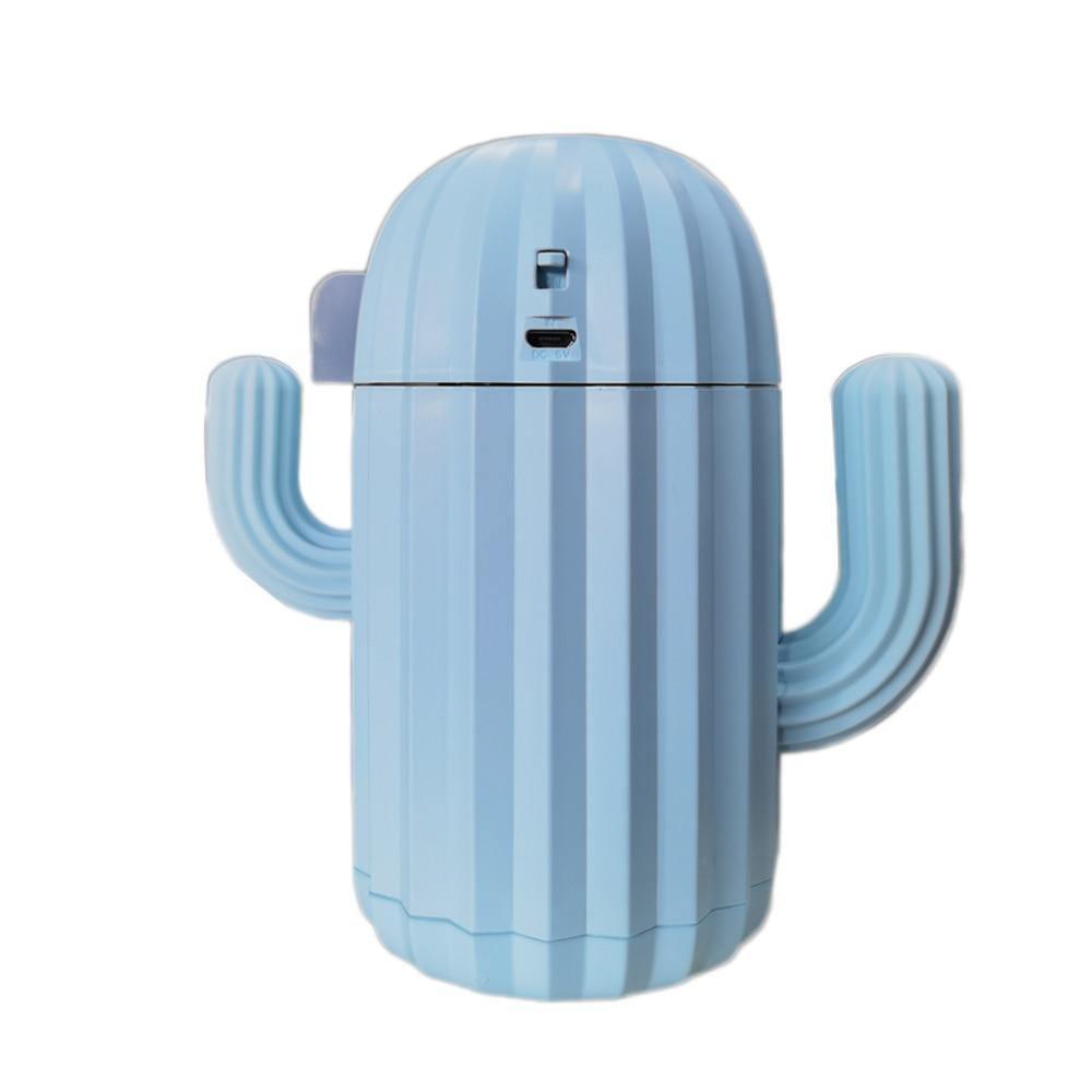 Mini Cactus Shape USB Air Humidifier with LED Light for Bedroom