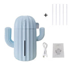 Mini Cactus Shape USB Air Humidifier with LED Light for Bedroom